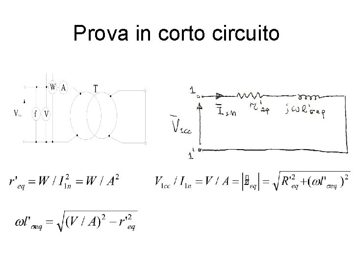 Prova in corto circuito 