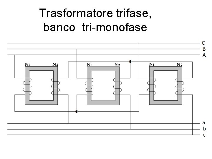 Trasformatore trifase, banco tri-monofase 