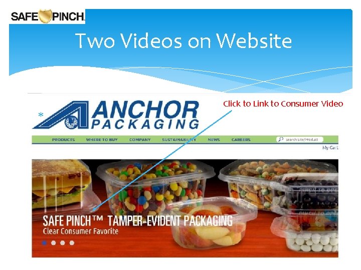 Two Videos on Website Click to Link to Consumer Video 