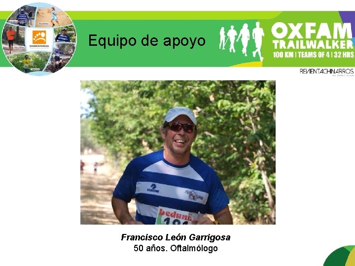 Equipo de apoyo Francisco León Garrigosa 50 años. Oftalmólogo 
