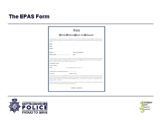 The EPAS Form 