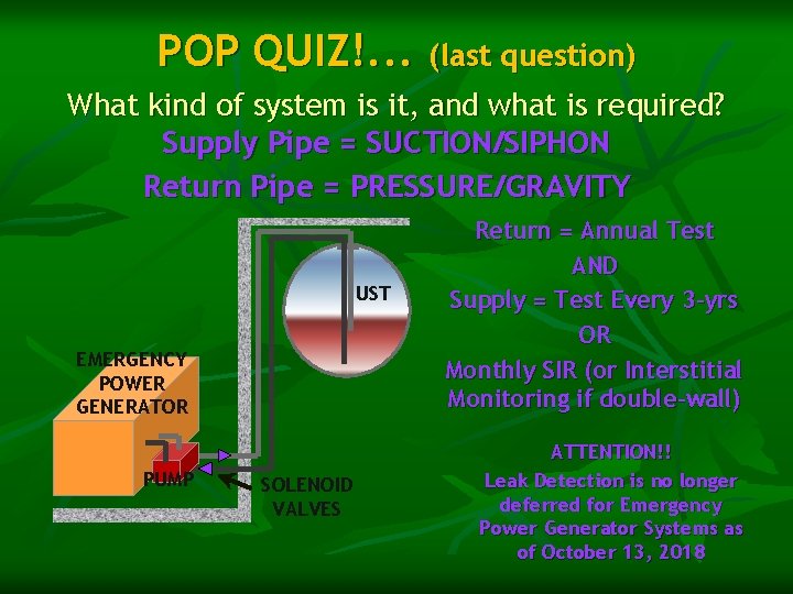 POP QUIZ!. . . (last question) What kind of system is it, and what