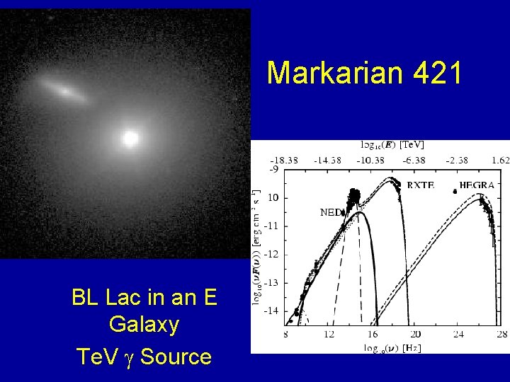 Markarian 421 BL Lac in an E Galaxy Te. V Source 