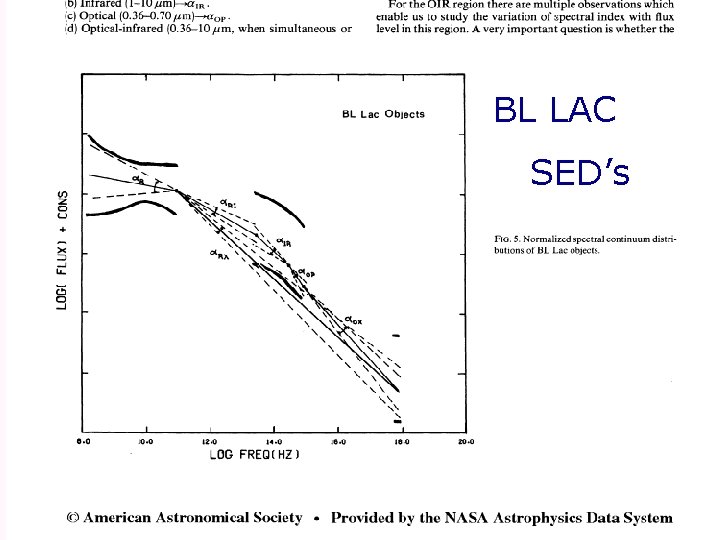 BL LAC • SED’s 