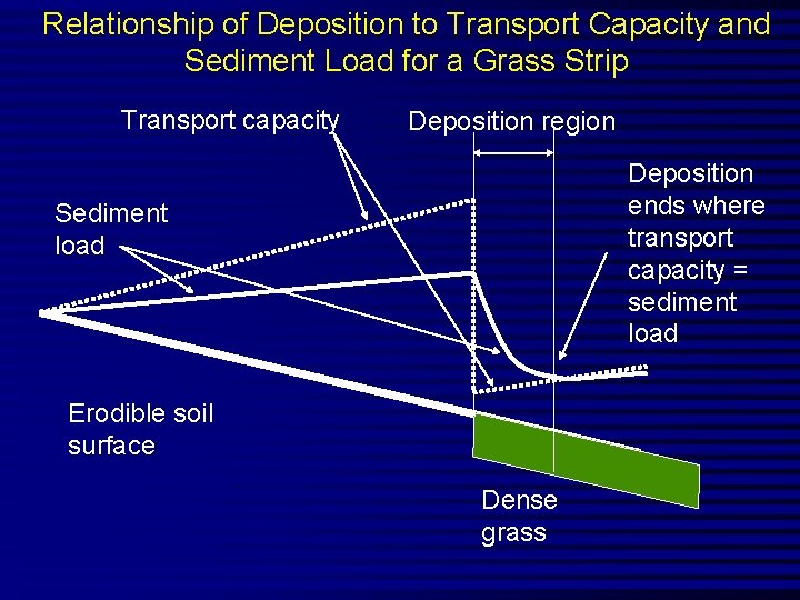 Relationship of Deposition to Transport Capacity and Sediment Load for a Grass Strip Transport