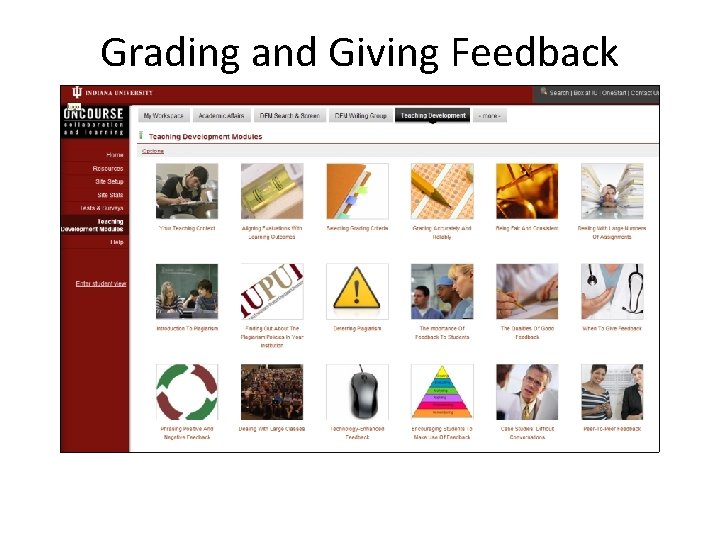 Grading and Giving Feedback 