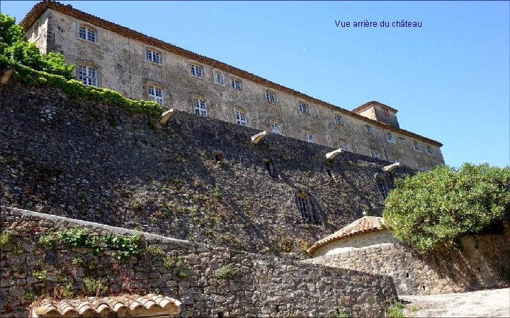 Vue arrière du château 