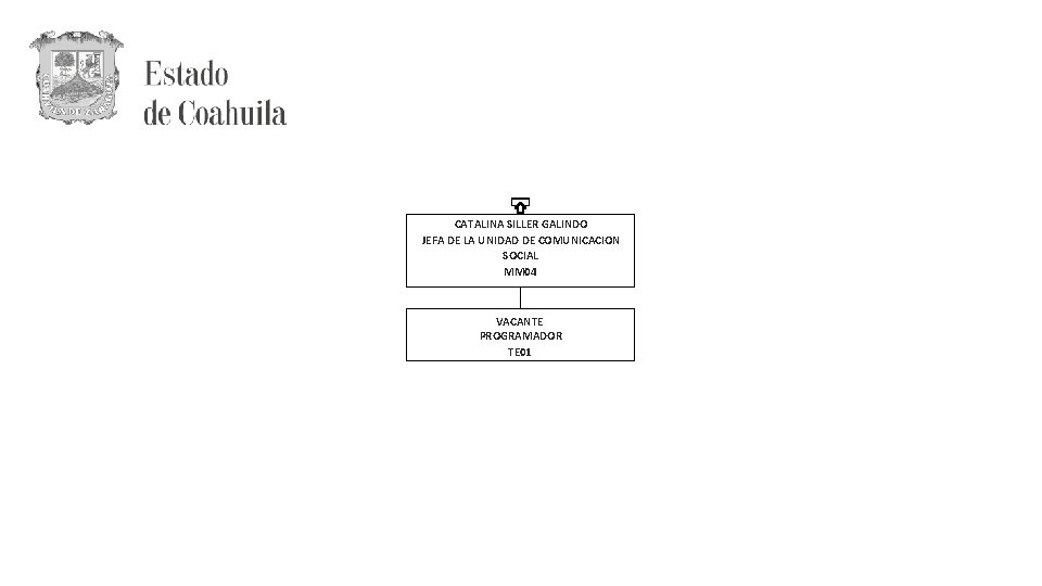 CATALINA SILLER GALINDO JEFA DE LA UNIDAD DE COMUNICACION SOCIAL MM 04 VACANTE PROGRAMADOR