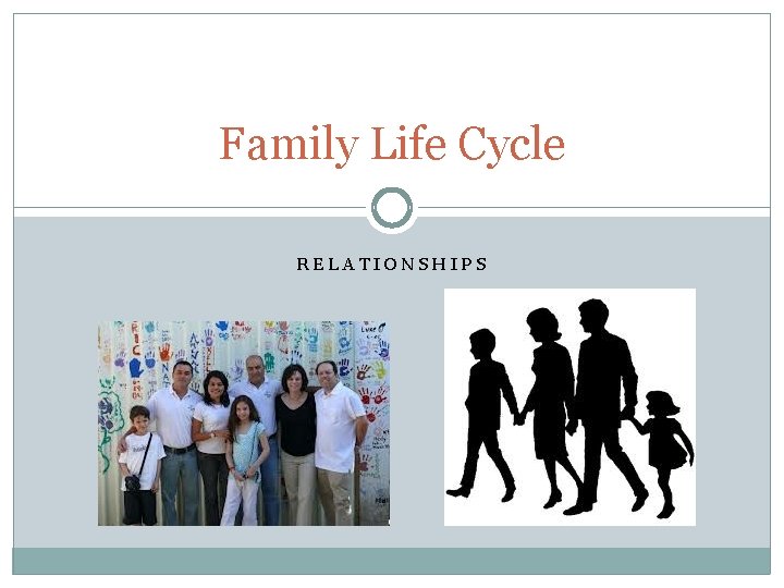Family Life Cycle RELATIONSHIPS Family Life Cycle RELATIONSHIPS