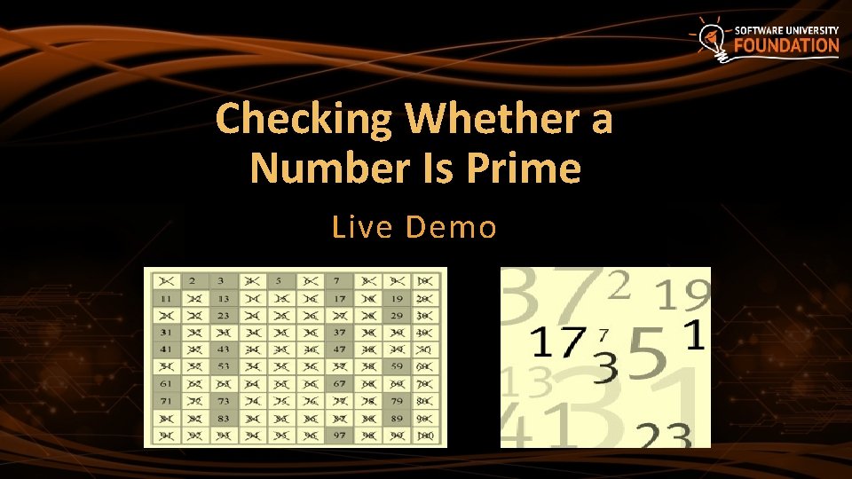 Checking Whether a Number Is Prime Live Demo 