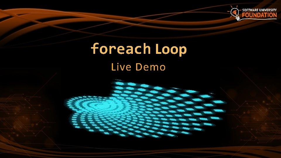 foreach Loop Live Demo 