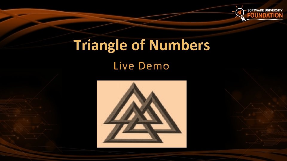 Triangle of Numbers Live Demo 