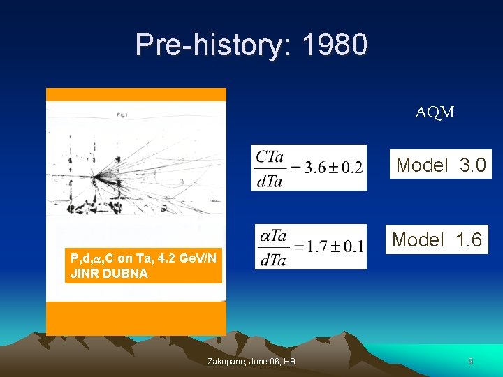 Pre-history: 1980 AQM Model: 3. 0 Model 1. 6 P, d, , C on