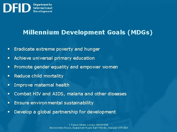 Millennium Development Goals (MDGs) § Eradicate extreme poverty and hunger § Achieve universal primary