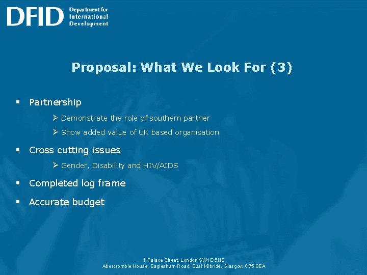 Proposal: What We Look For (3) § Partnership Ø Demonstrate the role of southern