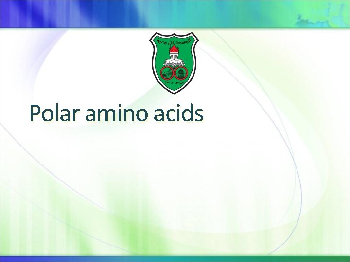 Polar amino acids 