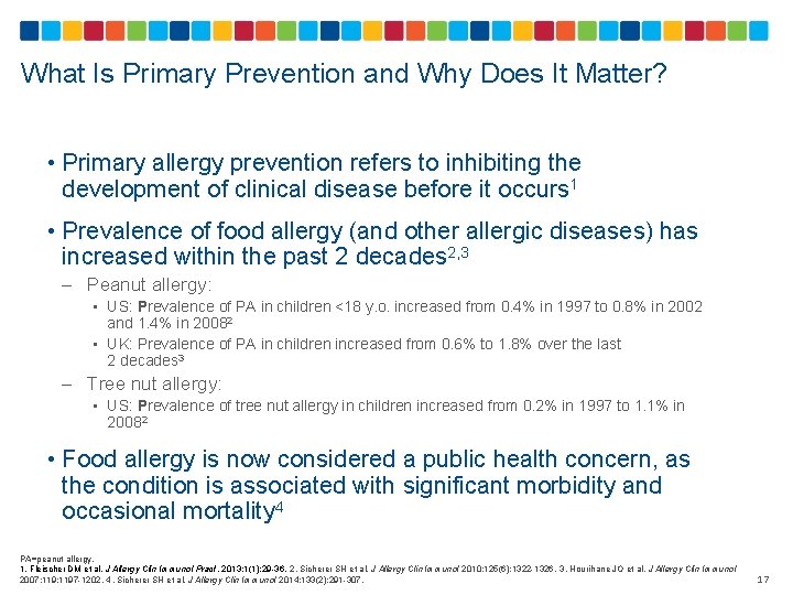 What Is Primary Prevention and Why Does It Matter? • Primary allergy prevention refers