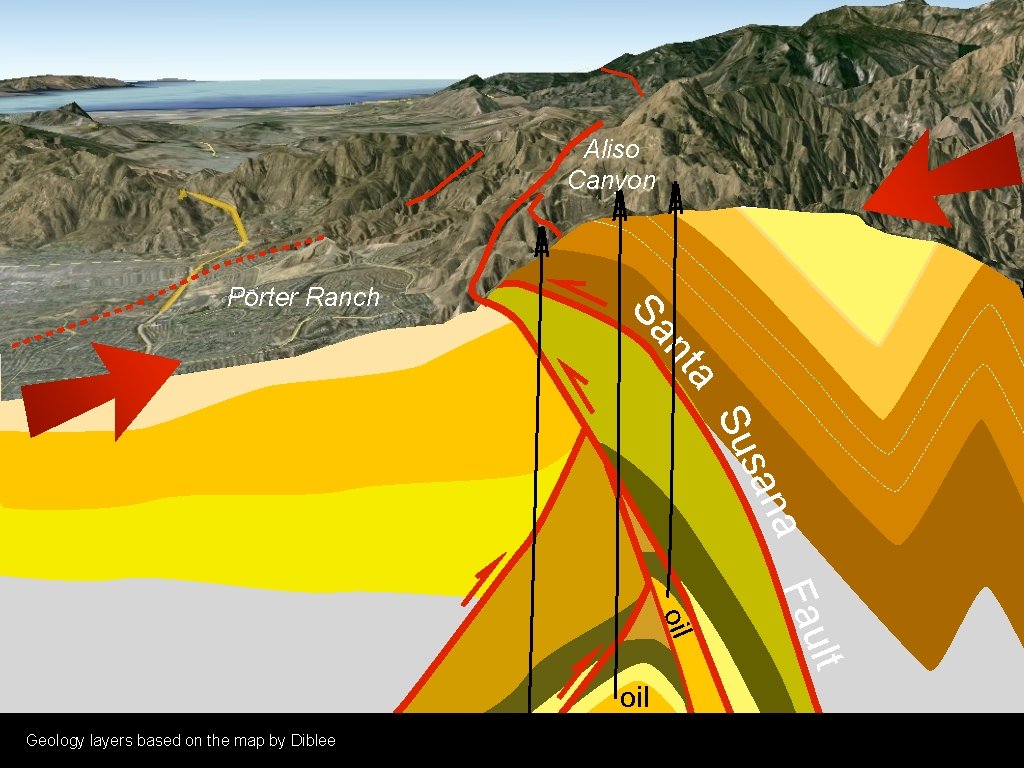 Aliso Canyon a nt Sa Porter Ranch a san Su Geology layers based on