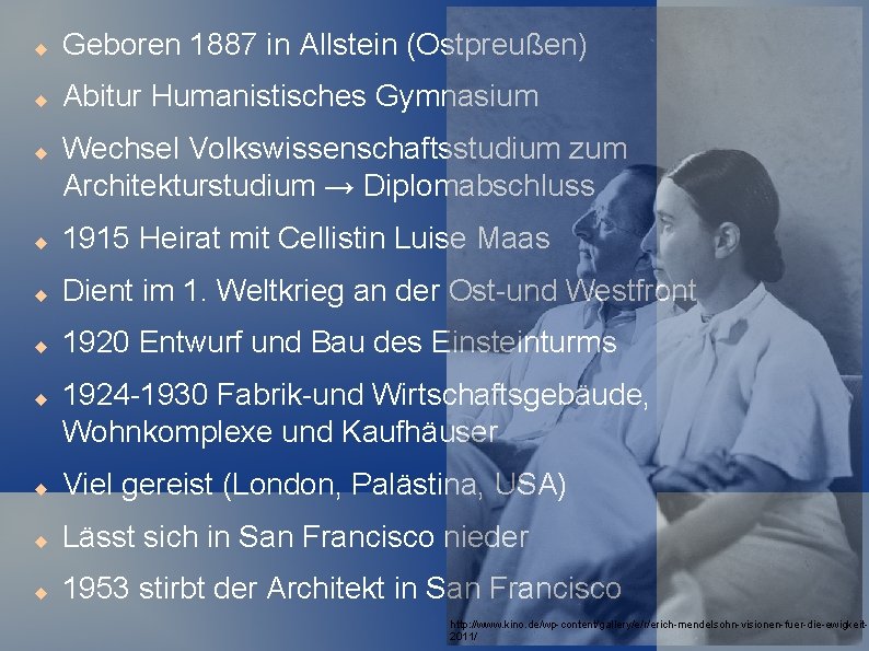  Geboren 1887 in Allstein (Ostpreußen) Abitur Humanistisches Gymnasium Wechsel Volkswissenschaftsstudium zum Architekturstudium →