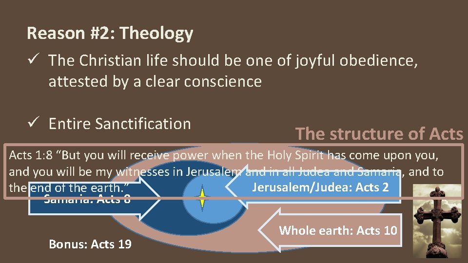 Reason #2: Theology ü The Christian life should be one of joyful obedience, attested