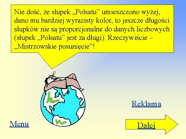 Nie dość, że słupek „Polsatu” umieszczono wyżej, dano mu bardziej wyrazisty kolor, to jeszcze