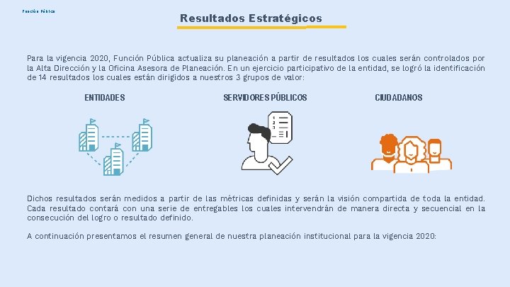 Función Pública Resultados Estratégicos Para la vigencia 2020, Función Pública actualiza su planeación a