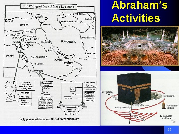 Abraham’s Activities 15 