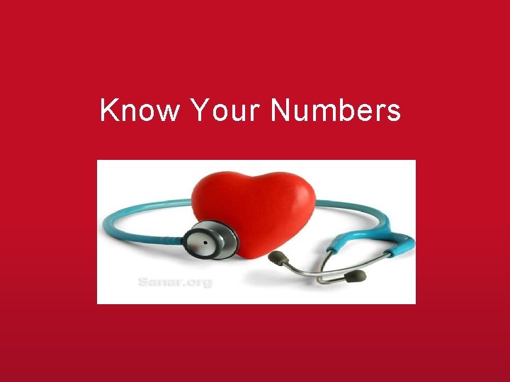  Know Your Numbers 