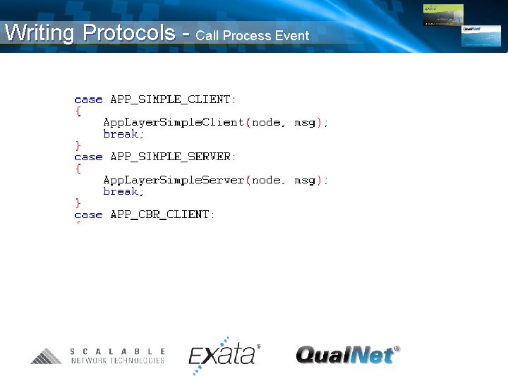 Writing Protocols - Call Process Event 