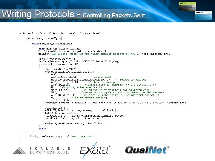 Writing Protocols - Controlling Packets Sent 