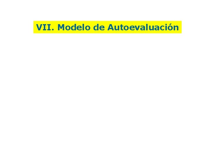 VII. Modelo de Autoevaluación 24 