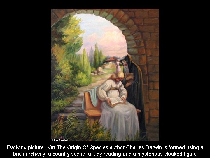 Evolving picture : On The Origin Of Species author Charles Darwin is formed using