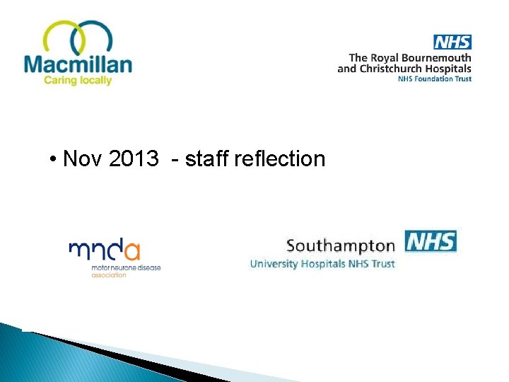  • Nov 2013 - staff reflection 