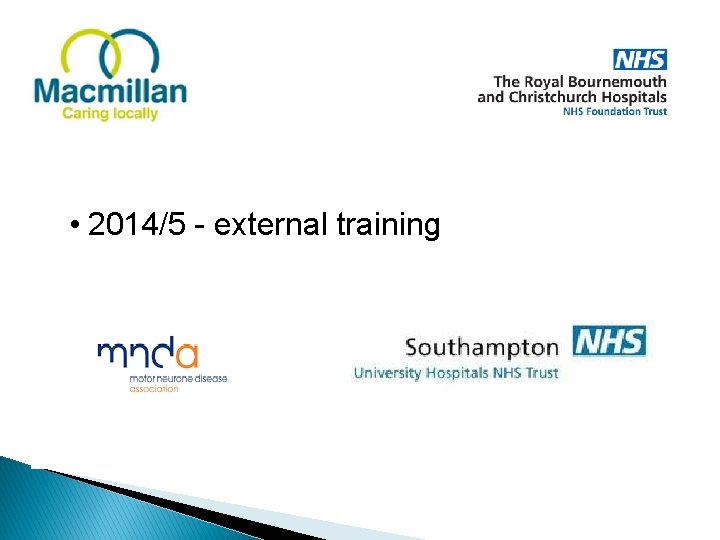  • 2014/5 - external training 