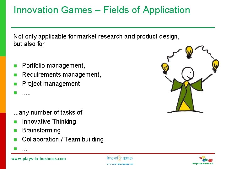Innovation Games Michael Tarnowski PlaysIn Business com www