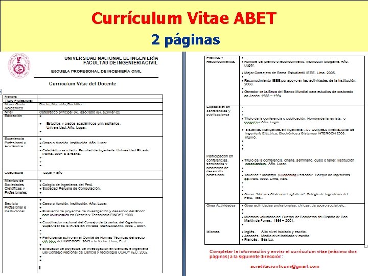 Currículum Vitae ABET 2 páginas 