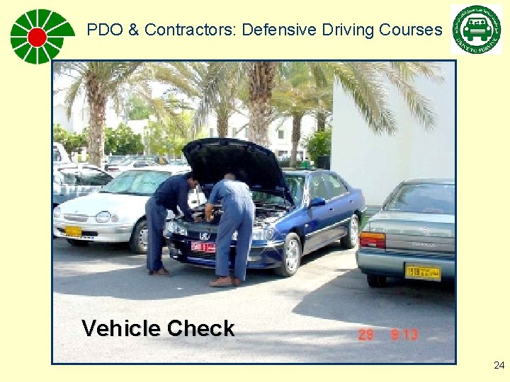 PDO & Contractors: Defensive Driving Courses Vehicle Check 24 