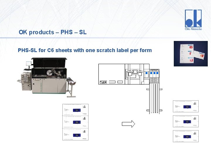 OK products – PHS – SL PHS-SL for C 6 sheets with one scratch