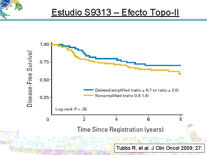 Estudio S 9313 – Efecto Topo-II Tubbs R, et al. J Clin Oncol 2009;