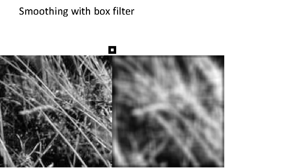 Smoothing with box filter 