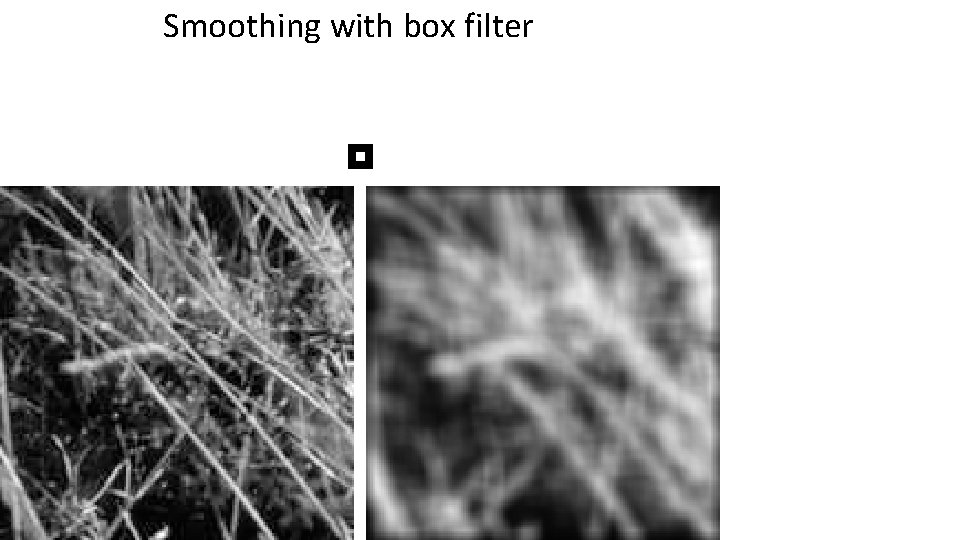 Smoothing with box filter 