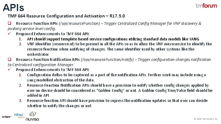 APIs TMF 664 Resource Configuration and Activation – R 17. 5. 0 q Resource