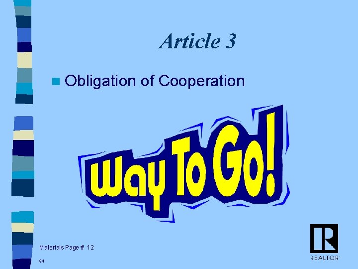 Article 3 n Obligation Materials Page # 12 34 of Cooperation 