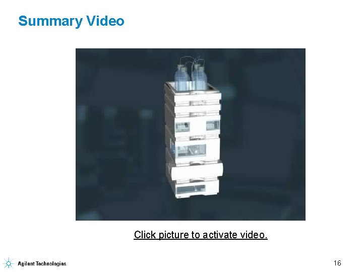 Summary Video Click picture to activate video. 16 