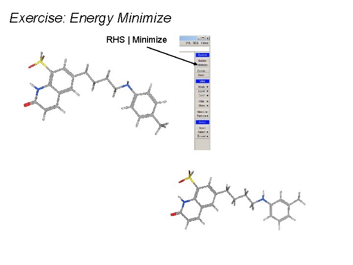 Exercise: Energy Minimize RHS | Minimize 