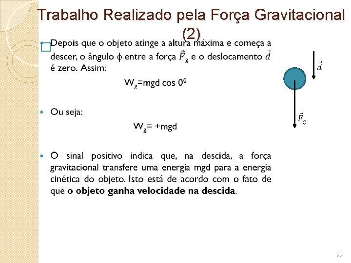 Trabalho Realizado pela Força Gravitacional (2) � 22 