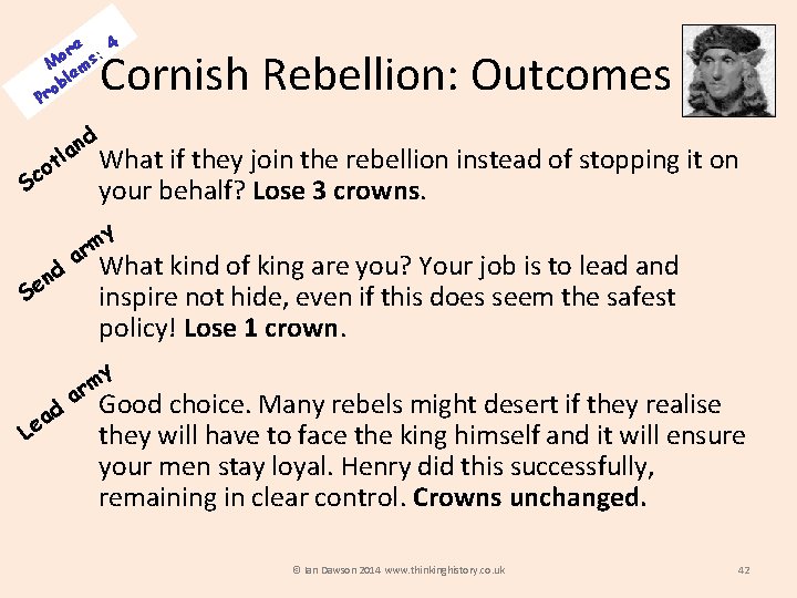 4 e or s: M m e bl o Pr Cornish Rebellion: Outcomes d