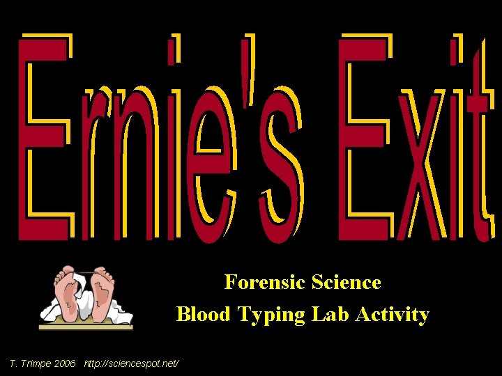 Forensic Science Blood Typing Lab Activity T. Trimpe 2006 http: //sciencespot. net/ 