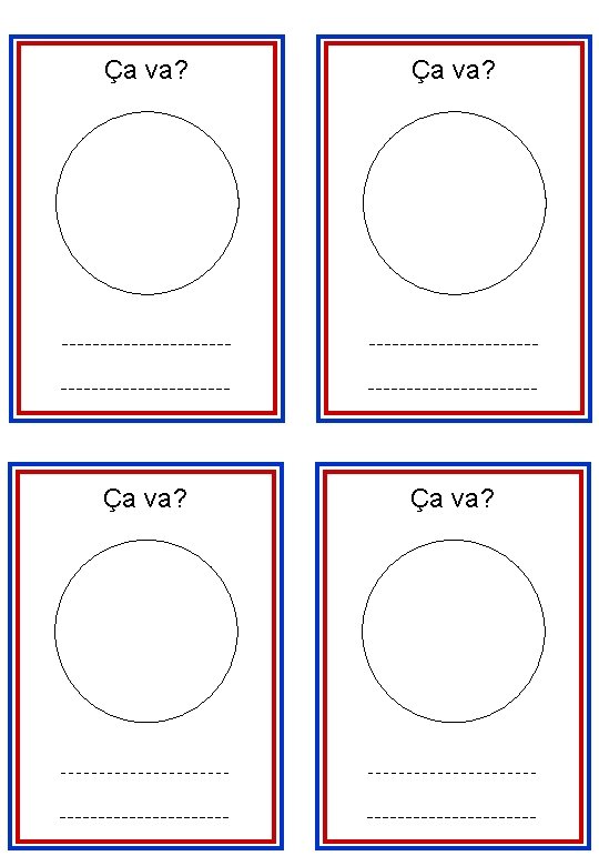 Ça va? 