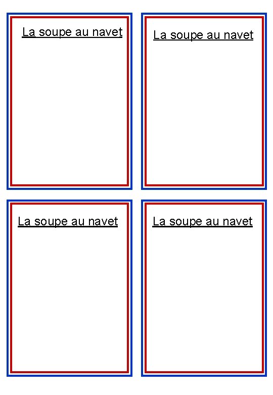 La soupe au navet 